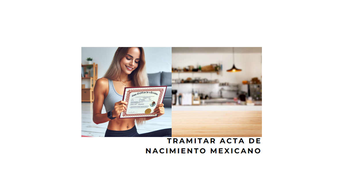 mujer fitness tramitando una acta en mexico imagen real